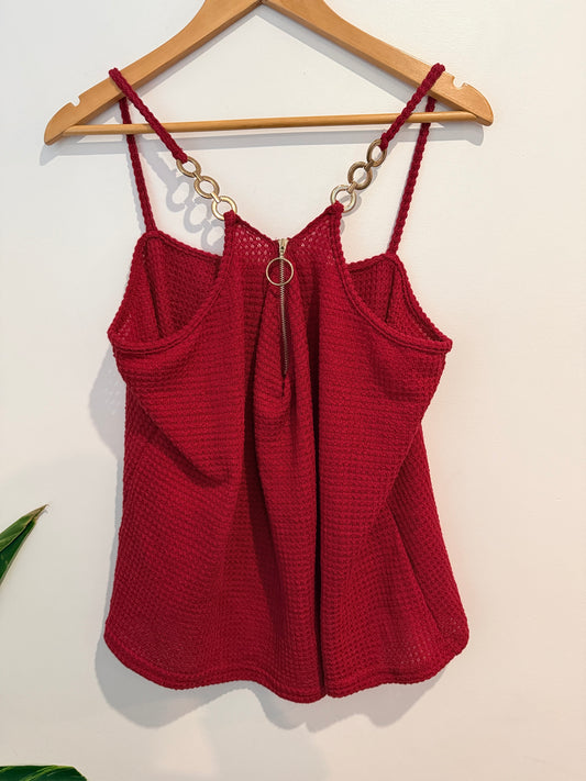 Shein Crochet Knit Tank Top Size 4XL | U/Arm to U/Arm 53cm
