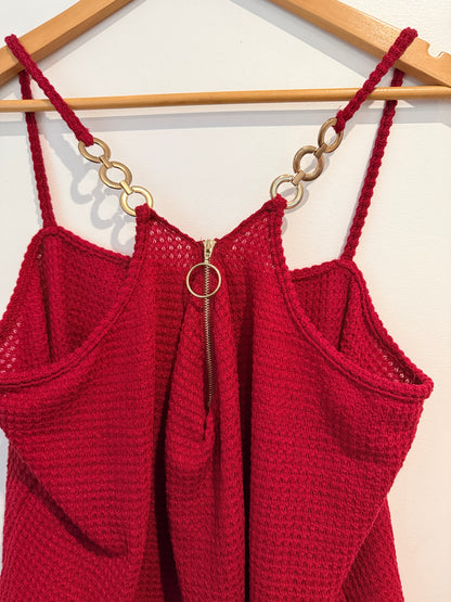 Shein Crochet Knit Tank Top Size 4XL | U/Arm to U/Arm 53cm
