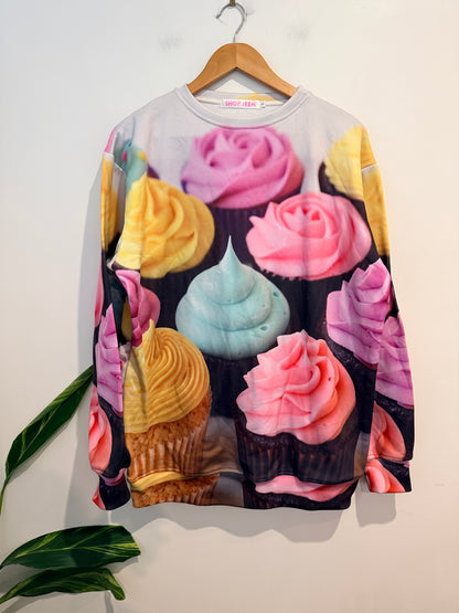 Shop Jeen Cupcake Sweatshirt Size L | U/Arm to U/Arm 61cm