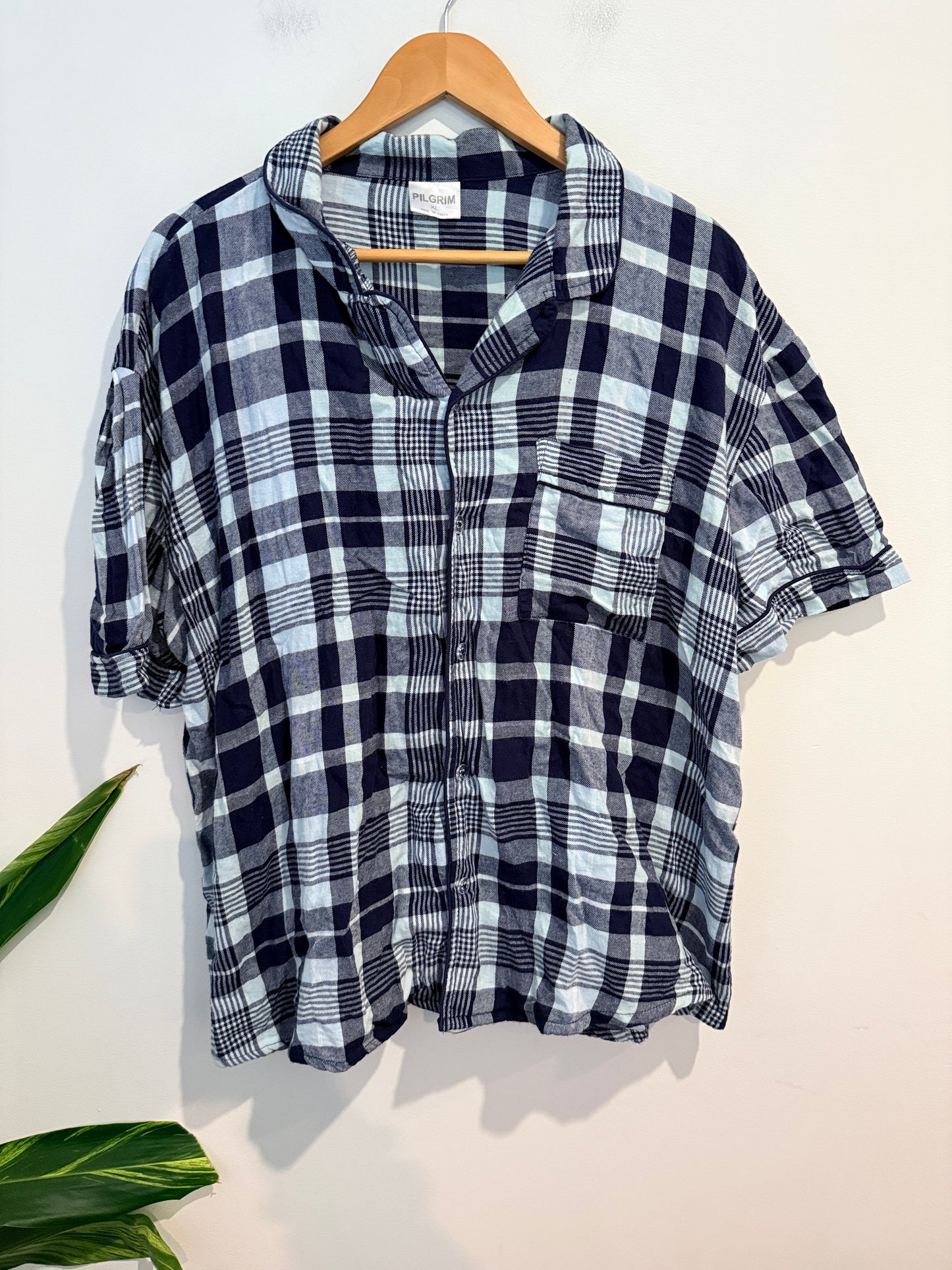 Pilgrim Plaid Button-up Shirt Size XL
