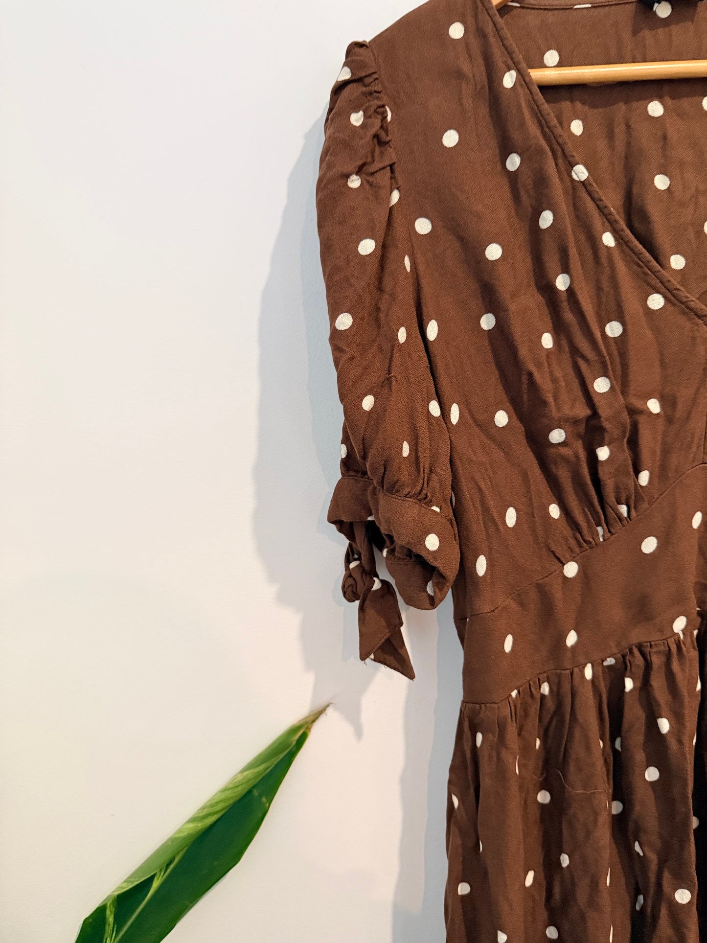 Dotti Polka Dot Button-through Dress Size 16