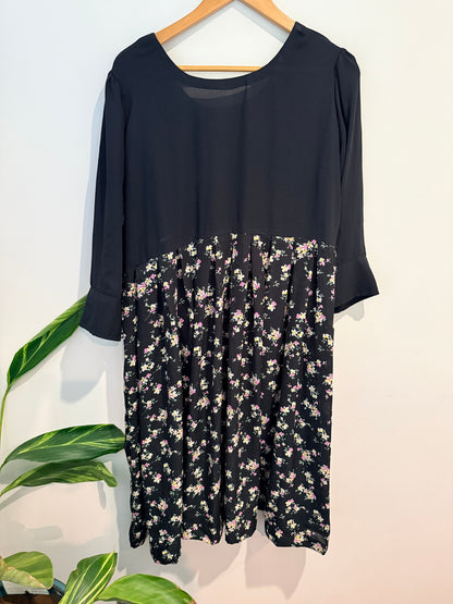 Mixed-media Midi Dress Size U/Arm to U/Arm 51cm