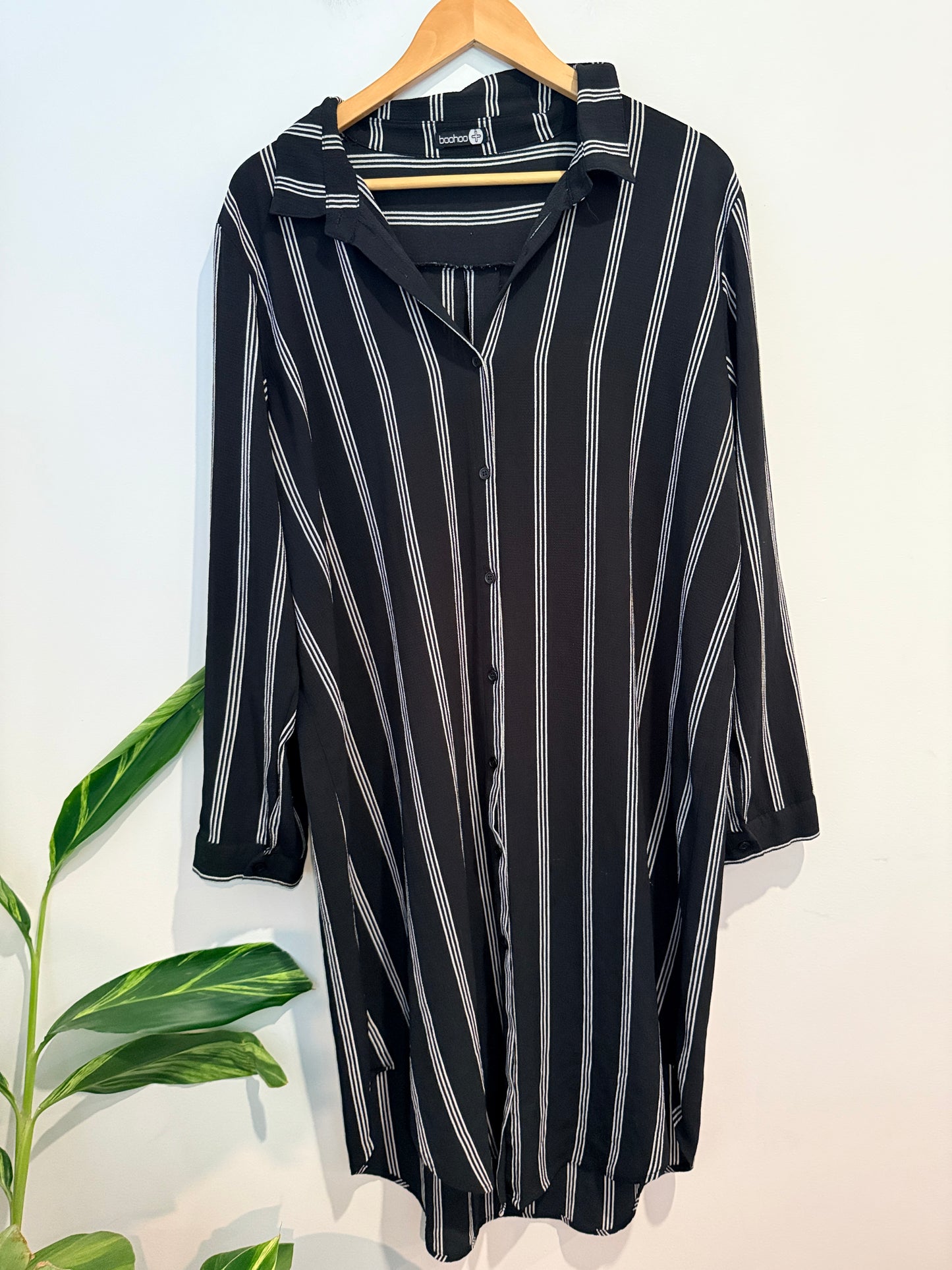 Boohoo Striped Tunic Dress Size 20 | U/Arm to U/Arm 64cm