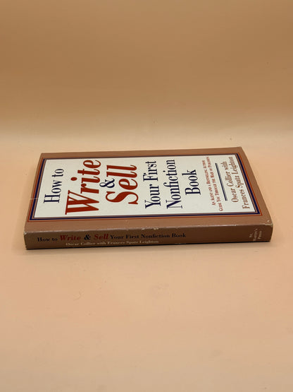 How to Write & Sell Your First Nonfiction Book by Oscar Collier with Frances Spatz Leighton