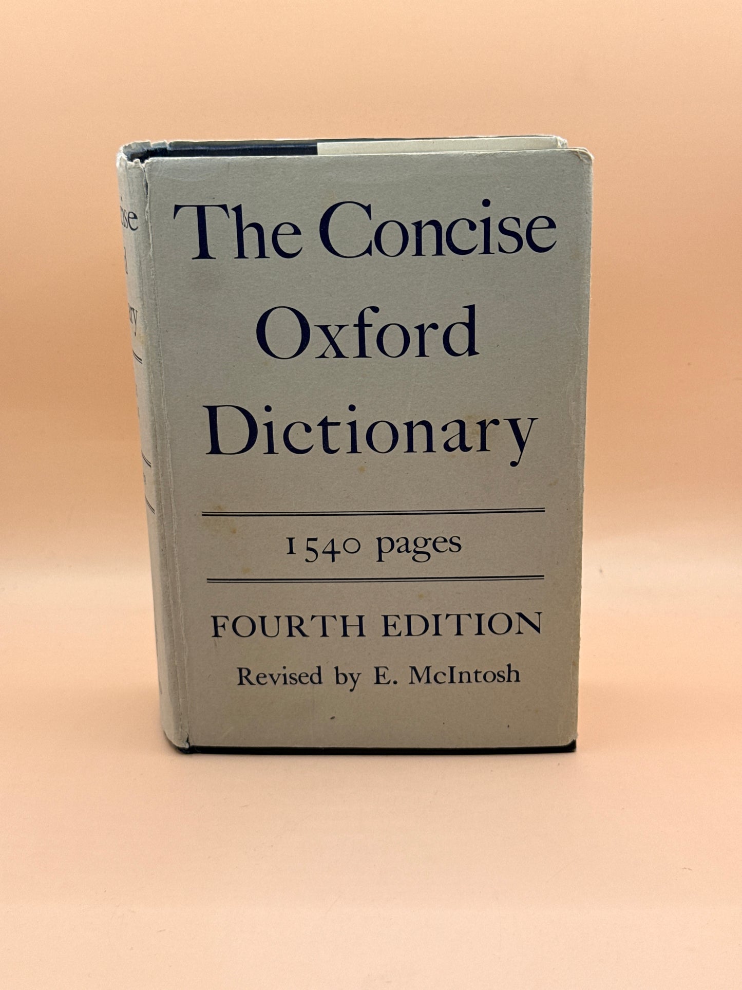 Vintage The Concise Oxford Dictionary 4th Edition 1954