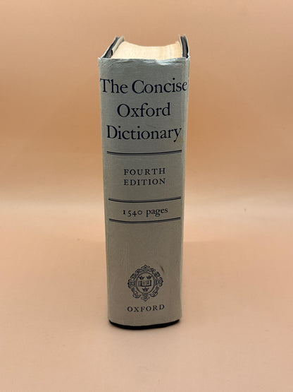 Vintage The Concise Oxford Dictionary 4th Edition 1954