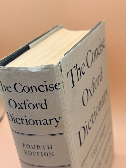 Vintage The Concise Oxford Dictionary 4th Edition 1954