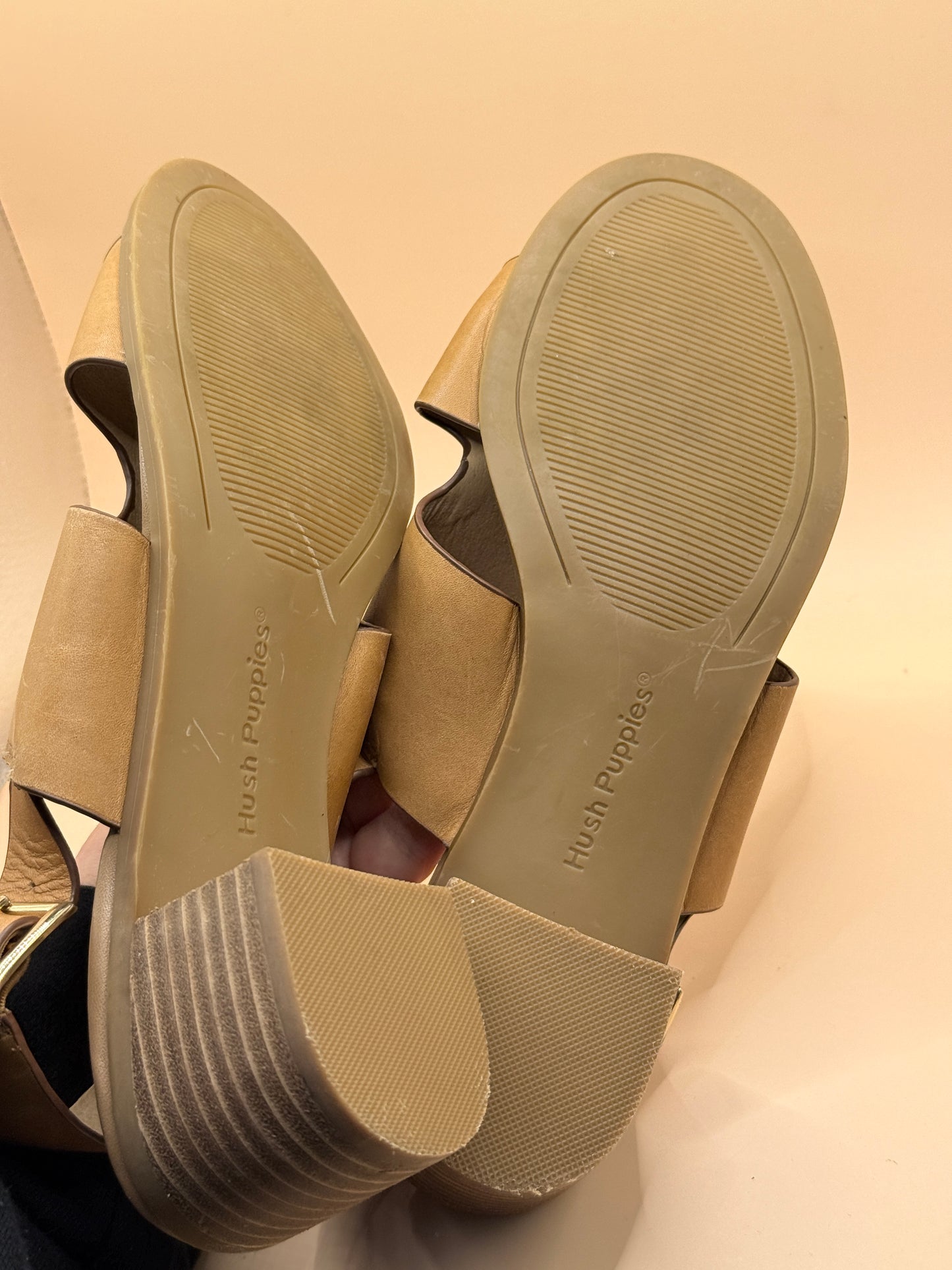 Hush Puppies Leather Slingback Sandals Size 9