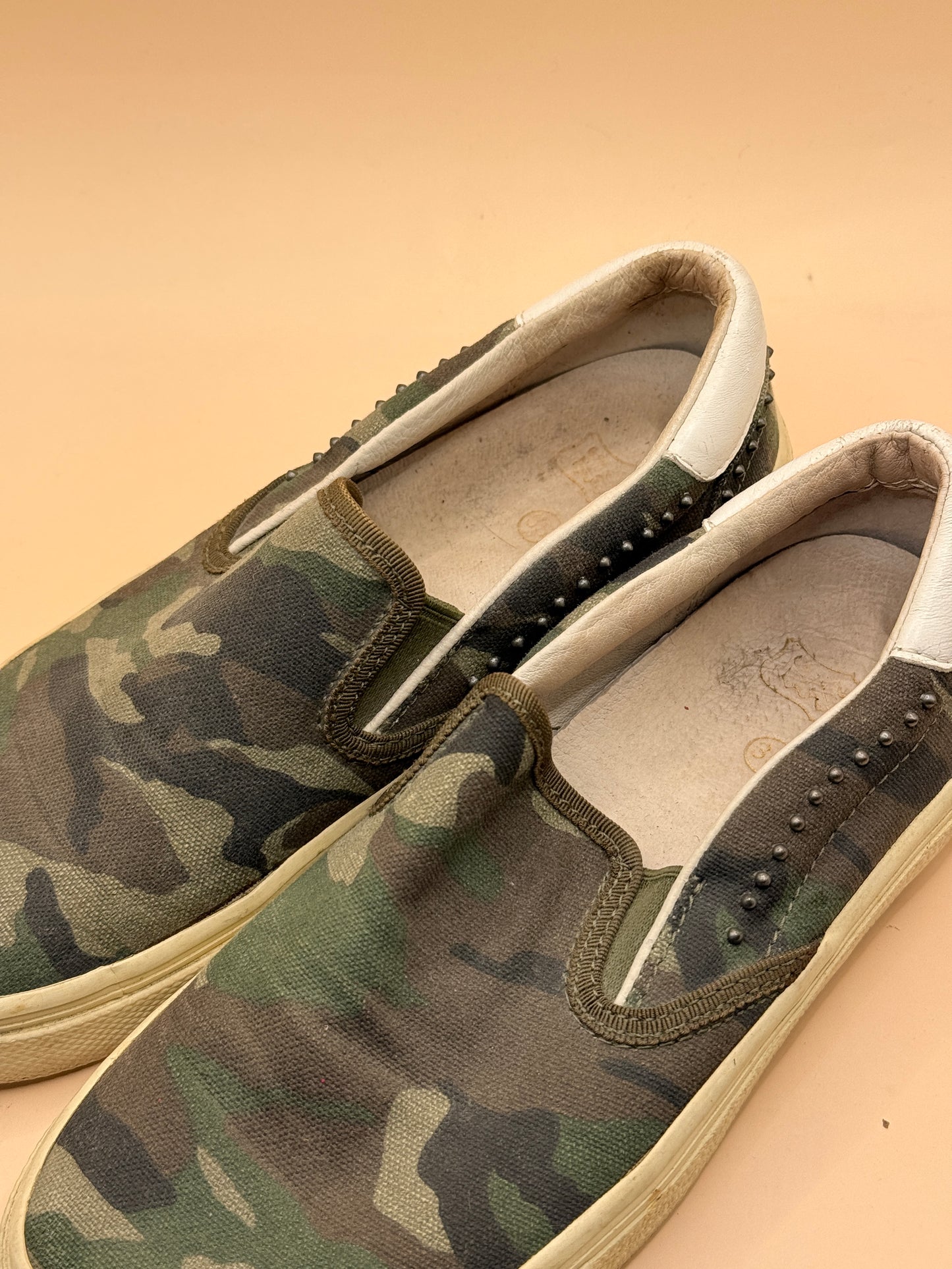 Ash Camouflage Slip-On Sneakers Size 35