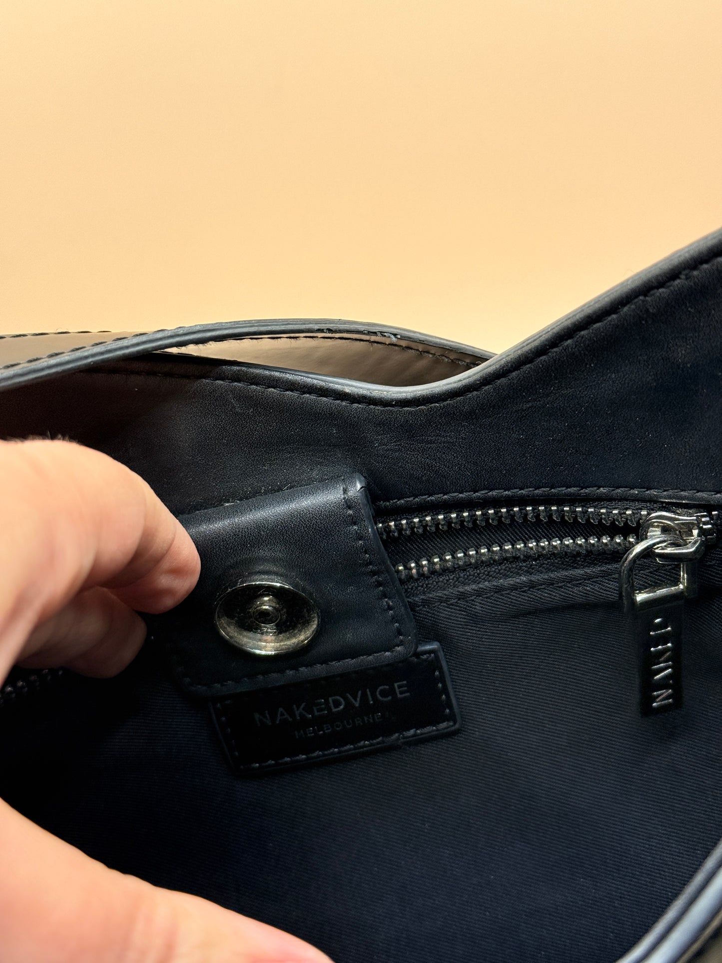 Nakedvice Melbourne Black Shoulder Bag