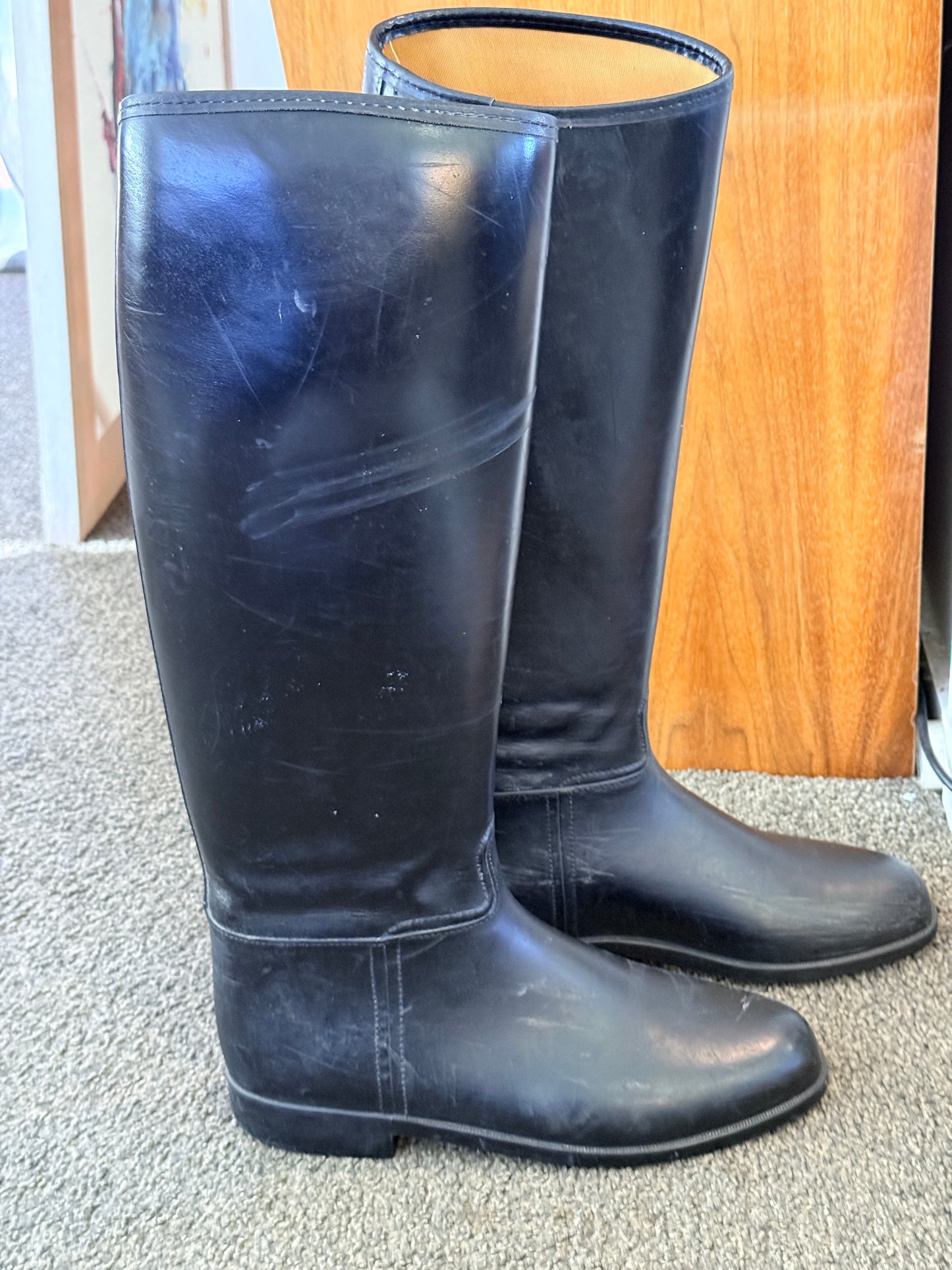 International Black Tall Riding Boots Size 40