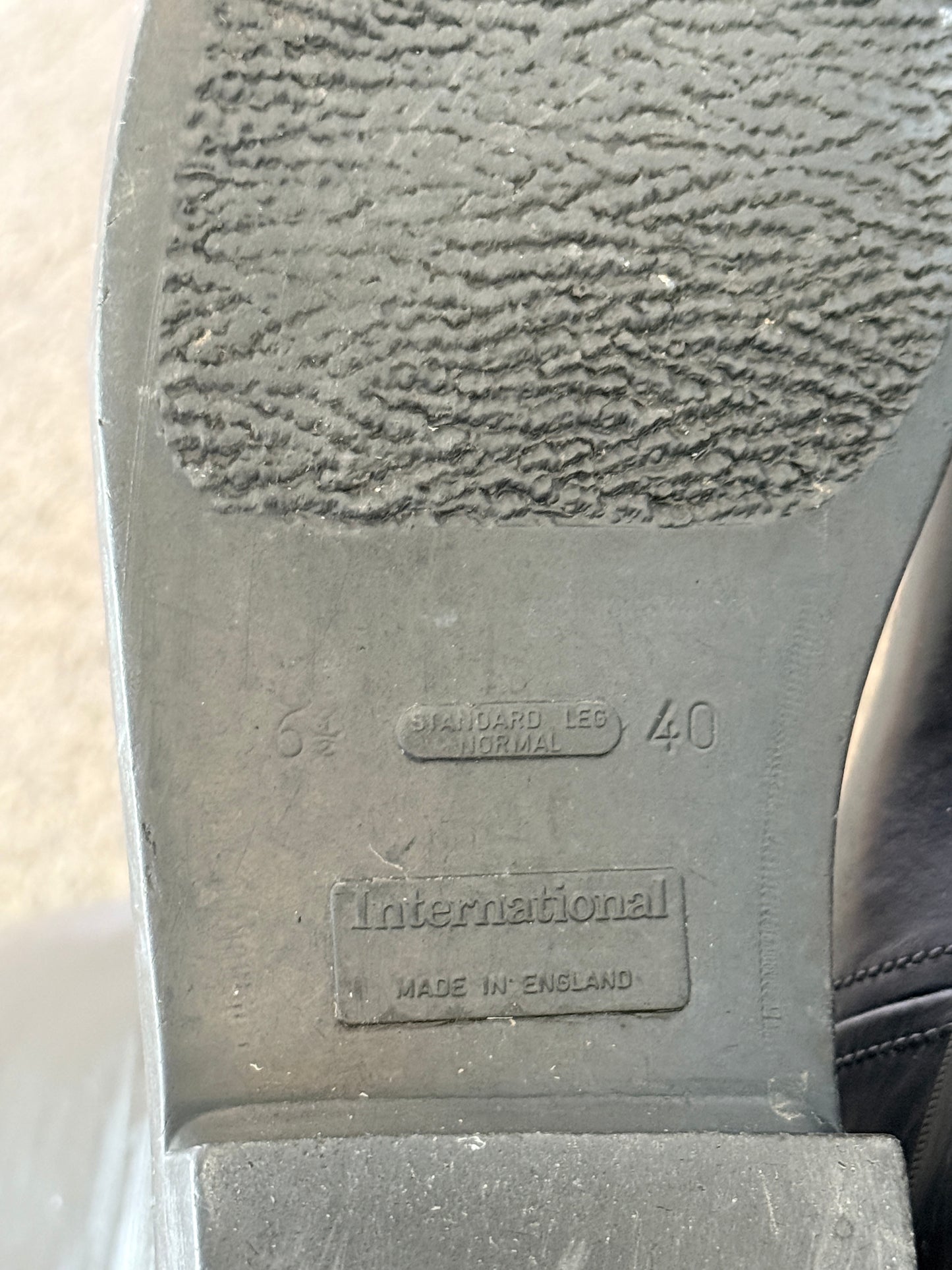 International Black Tall Riding Boots Size 40