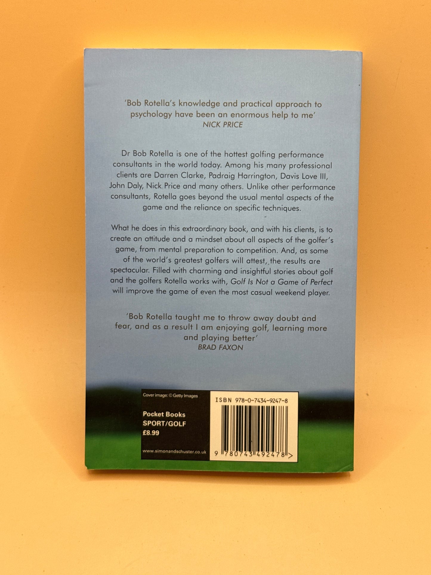 Golf Is Not a Game of Perfect by Dr. Bob Rotella with Bob Cullen