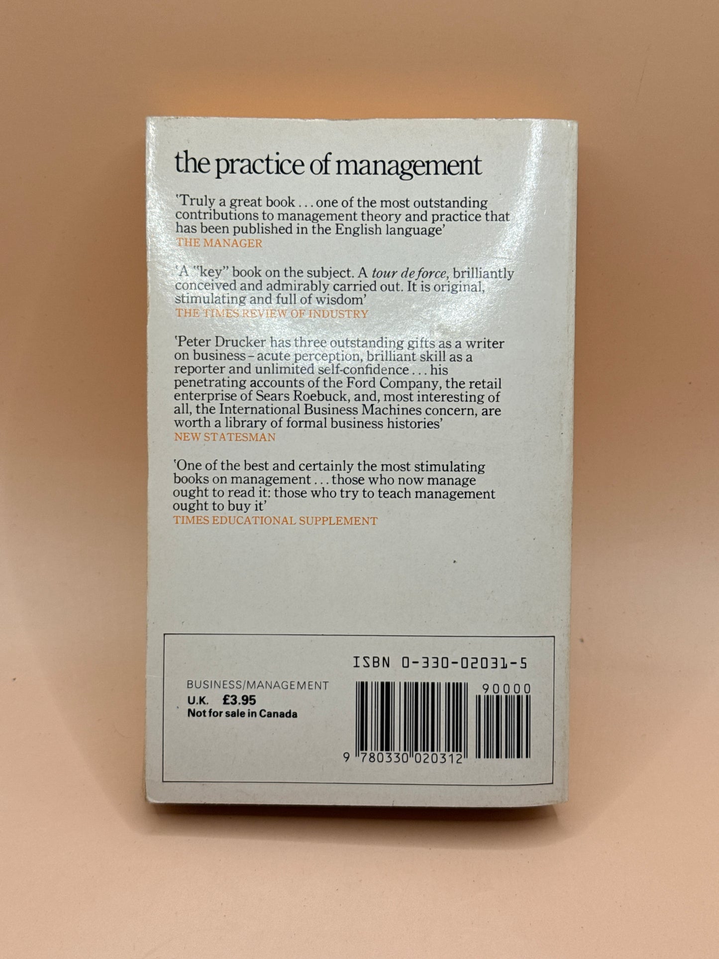 The Practice of Management by Peter F. Drucker