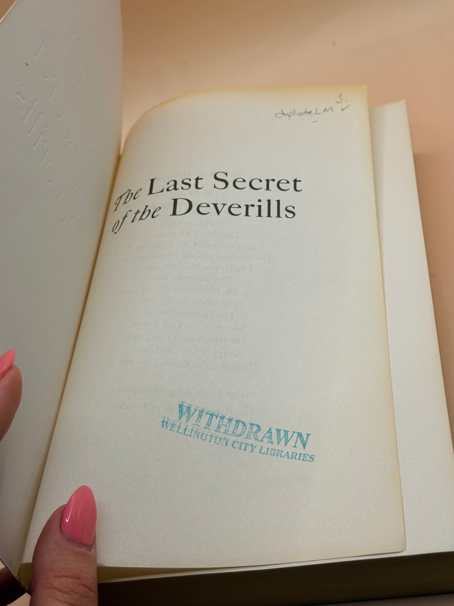The Last Secret of the Deverills by Santa Montefiore