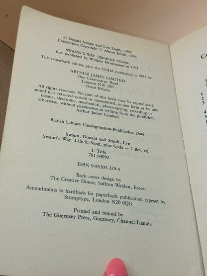 Swann's Way: A Life in Song by Donald Swann