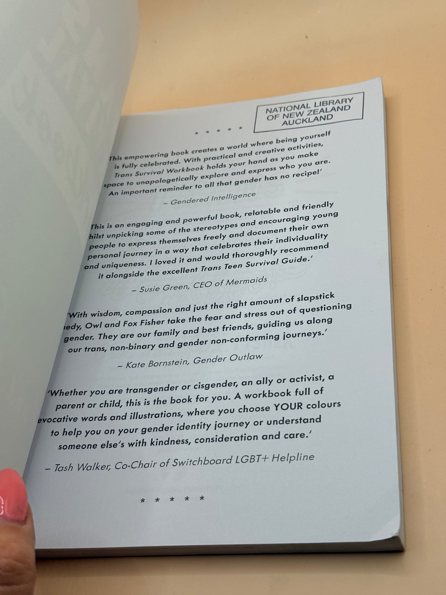 Trans Survival Workbook by Owl and Fox Fisher