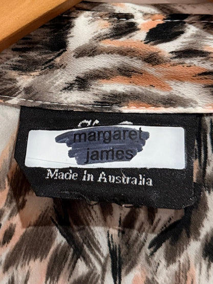 Margaret James Animal Print Long-sleeved Shirt Size U/Arm to U/Arm 60cm