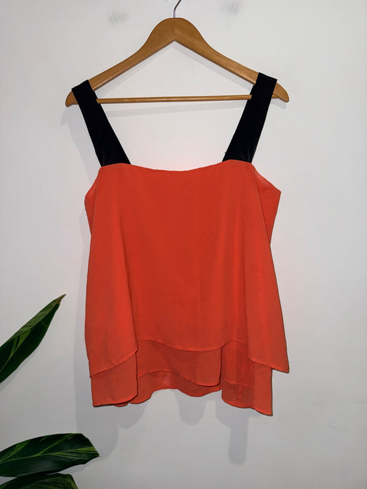 Cooper St Contrast-strap Tank Top Size 14