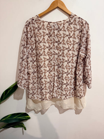 Merric Layered Tunic Shirt Size 18