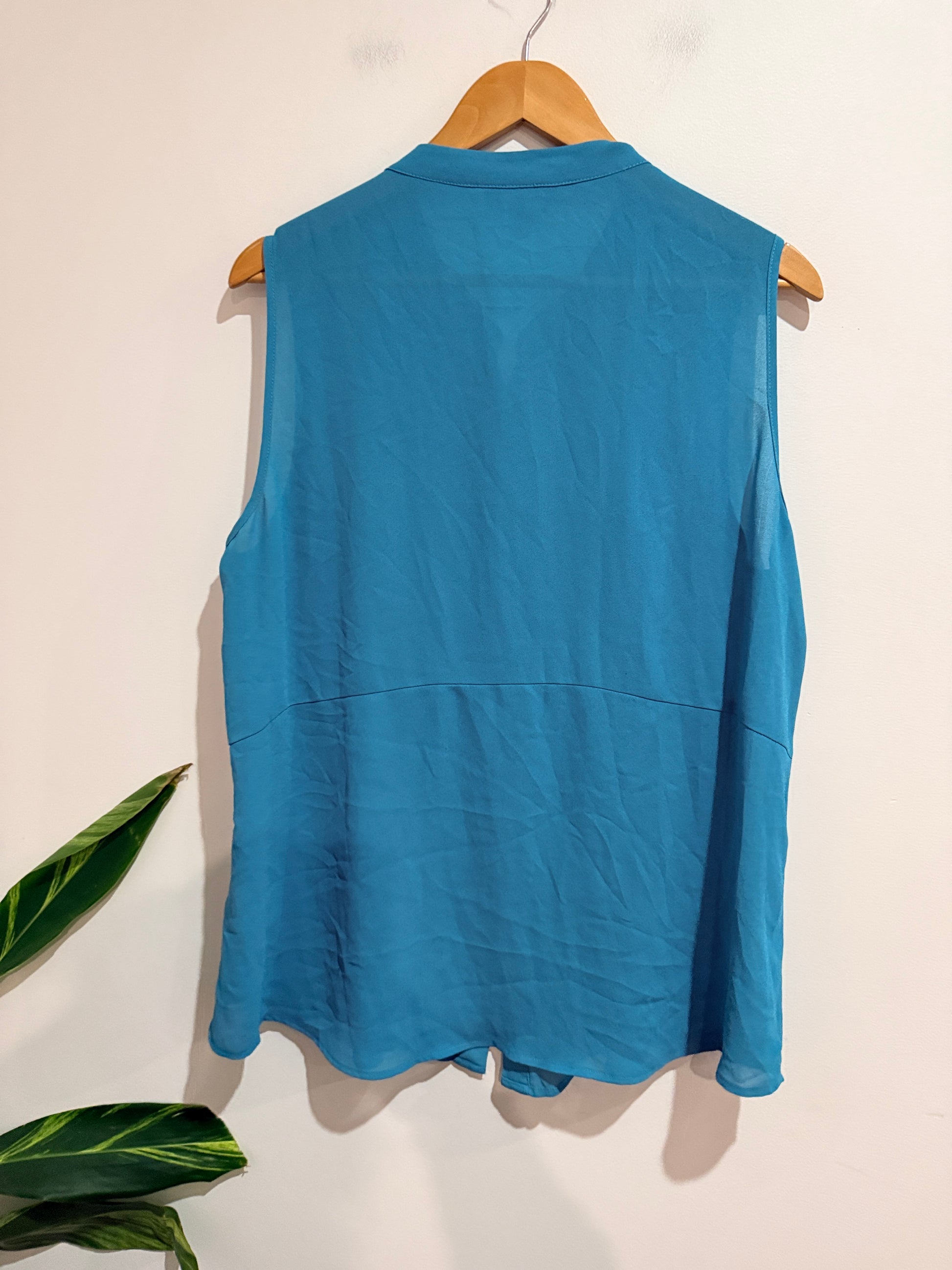 Suzannegrae Sleeveless Button-up Top Size 16