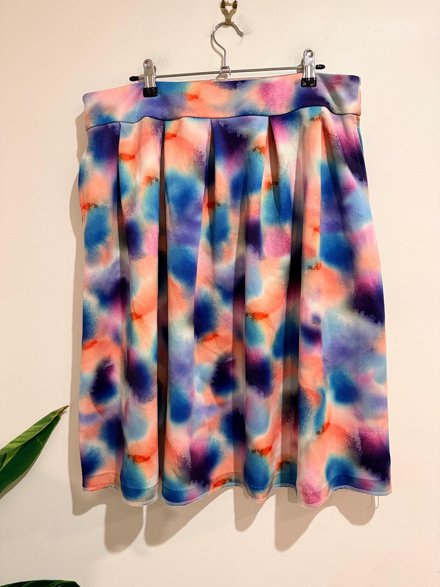 Whistle Pleated Midi Skirt Size 14