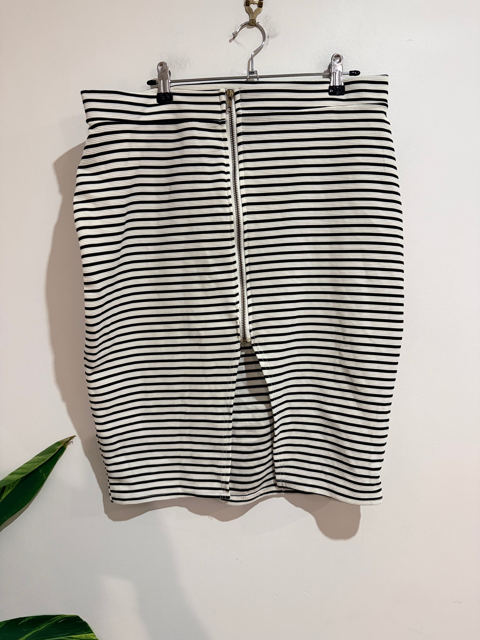 Tightrope Striped Pencil Skirt Size 14