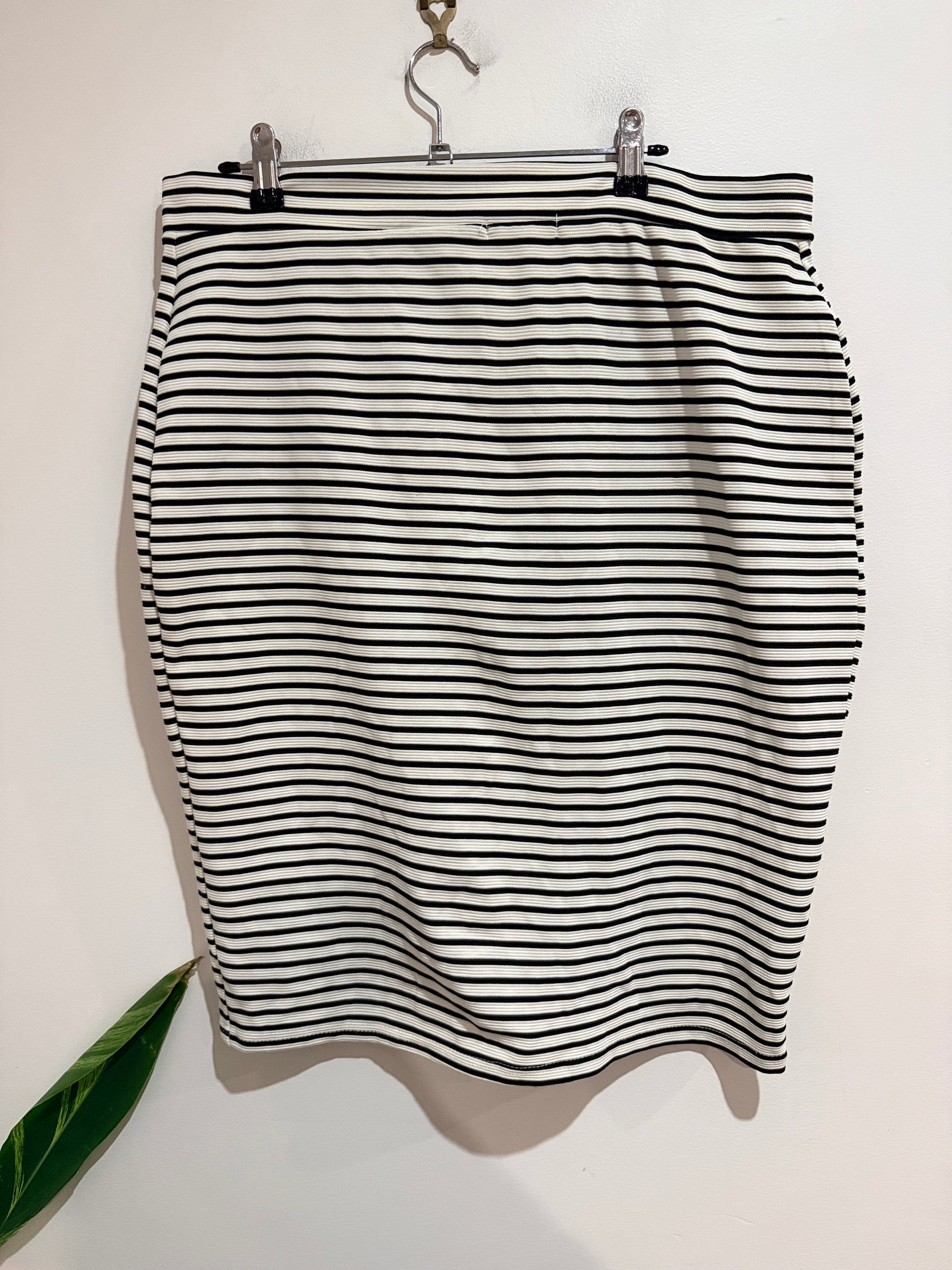 Tightrope Striped Pencil Skirt Size 14