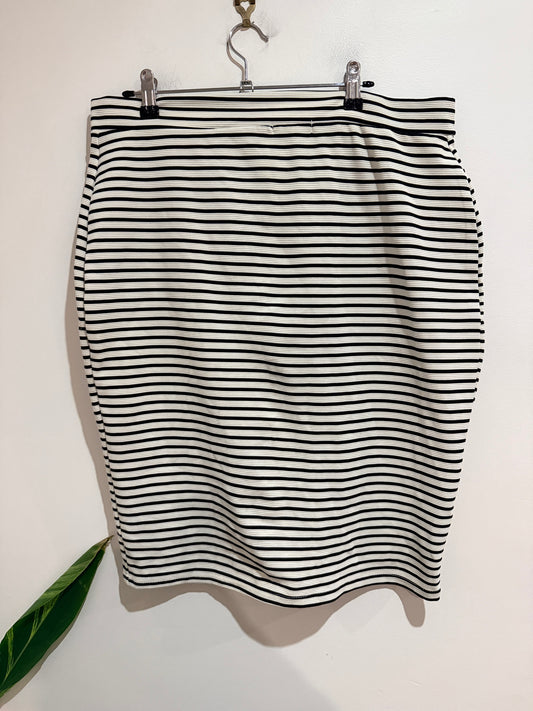 Tightrope Striped Pencil Skirt Size 14