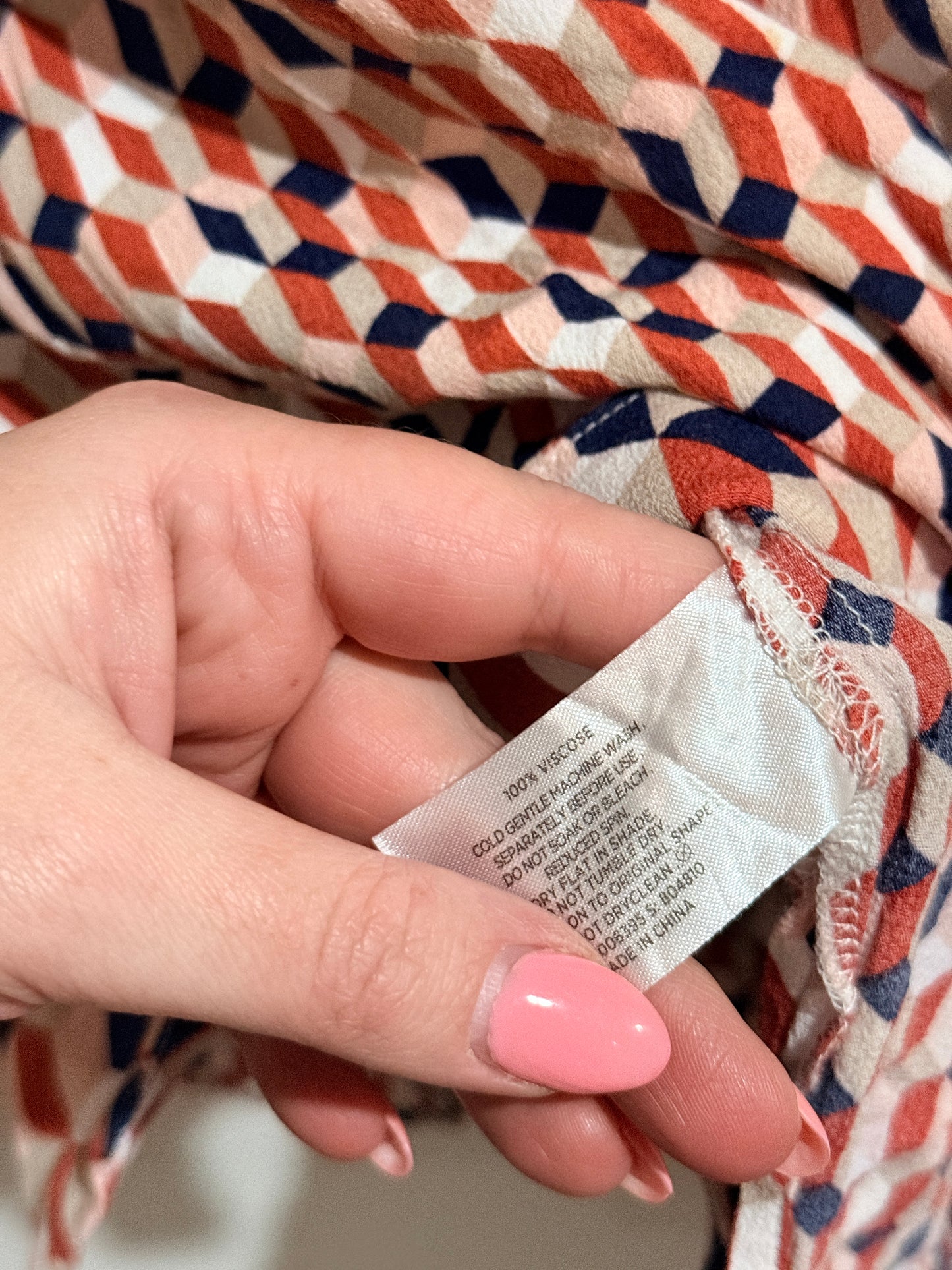 Hero Patterned Chiffon Shirt Size 18