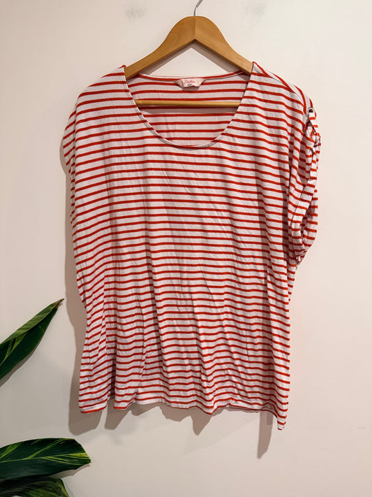 Millers Relaxed-fit Striped T-shirt Size U/Arm to U/Arm 63cm