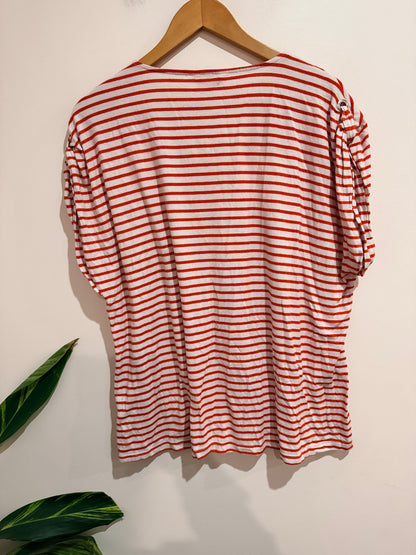 Millers Relaxed-fit Striped T-shirt Size U/Arm to U/Arm 63cm