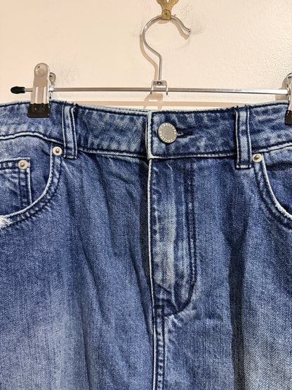 Decjuba Denim Midi Skirt Size 14