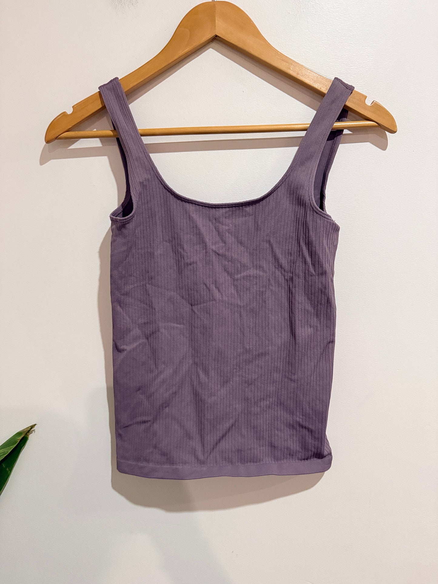 Aimn Ribbed Scoop Neck Tank Top Size S