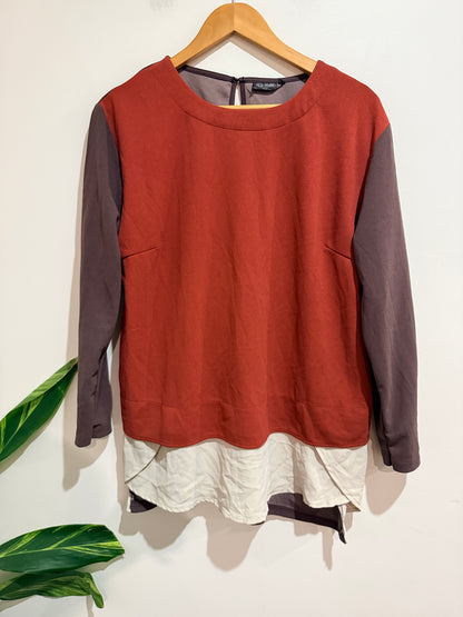Merric Colorblock Sweatshirt Size 18 | U/Arm to U/Arm 59cm
