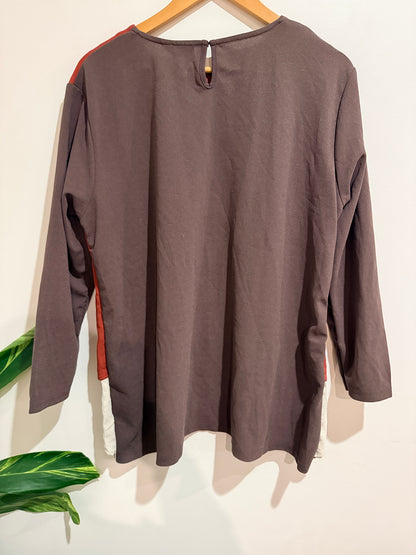 Merric Colorblock Sweatshirt Size 18 | U/Arm to U/Arm 59cm