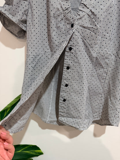 Jigsaw Short Puff Sleeves Shirt Size 10
