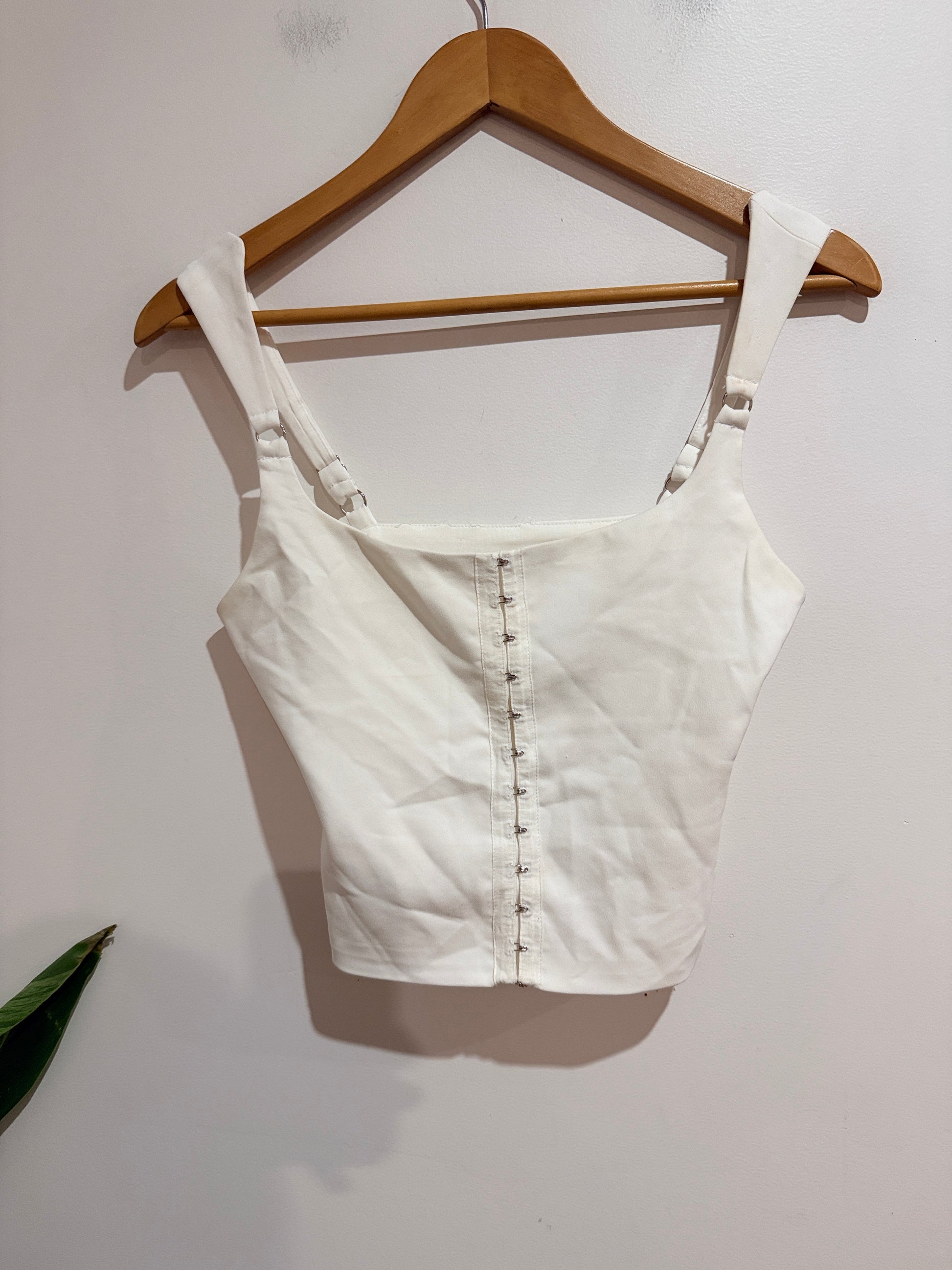 Tiger Mist Corset Crop Top Size U/Arm to U/Arm 39cm