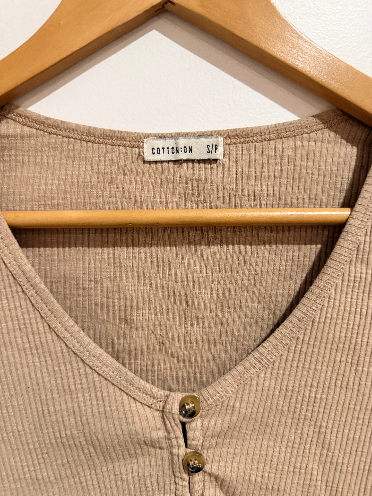Cotton:on Ribbed Crop Top Size S/P
