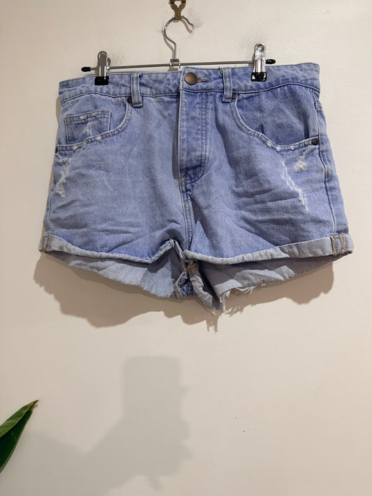 Restless Generation Distressed Denim Shorts Size 12