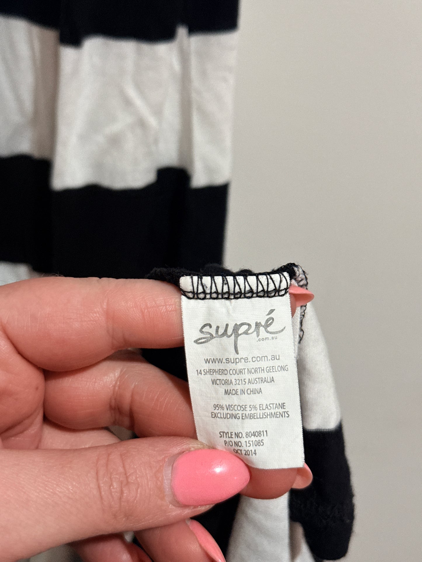 Supre Striped Tank Maxi Dress Size L