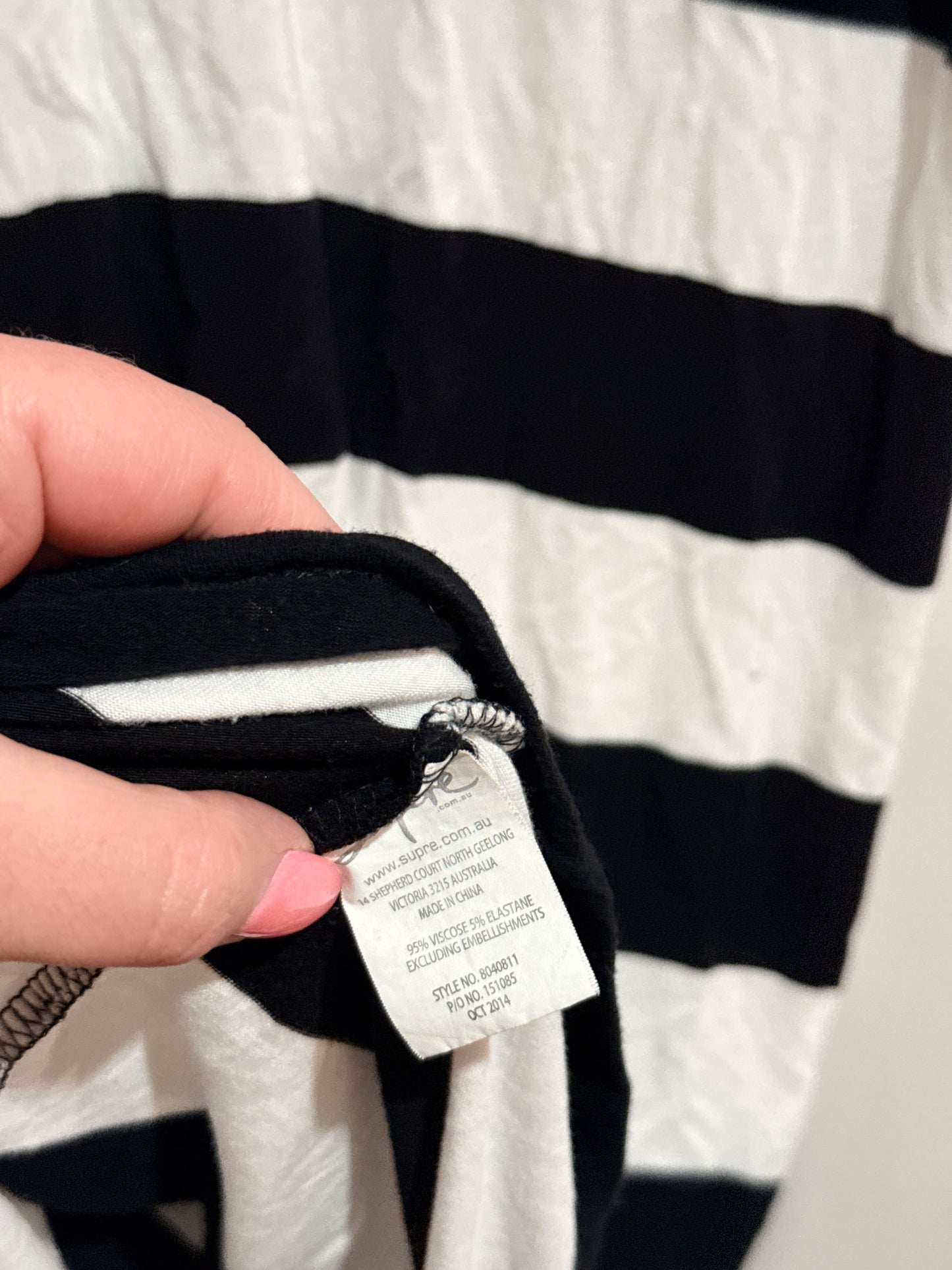 Supre Striped Tank Maxi Dress Size L