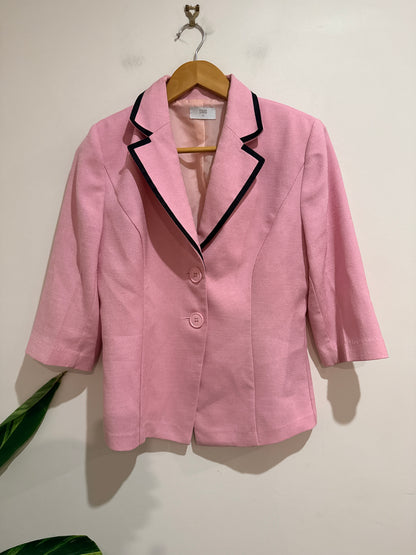 Staxs (NZ Made) Single-breasted Blazer Size 10 | U/Arm to U/Arm 46cm