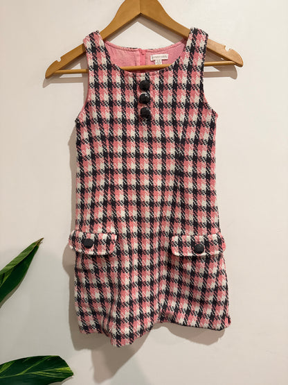 Pumpkin Patch Tweed Pinafore Dress Size 11 | U/Arm to U/Arm 38cm | L 71cm