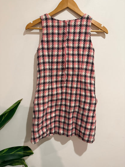 Pumpkin Patch Tweed Pinafore Dress Size 11 | U/Arm to U/Arm 38cm | L 71cm