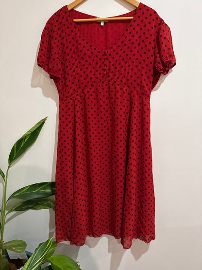 Capture Crepe Tea Dress Size 10 | U/Arm to U/Arm 46cm