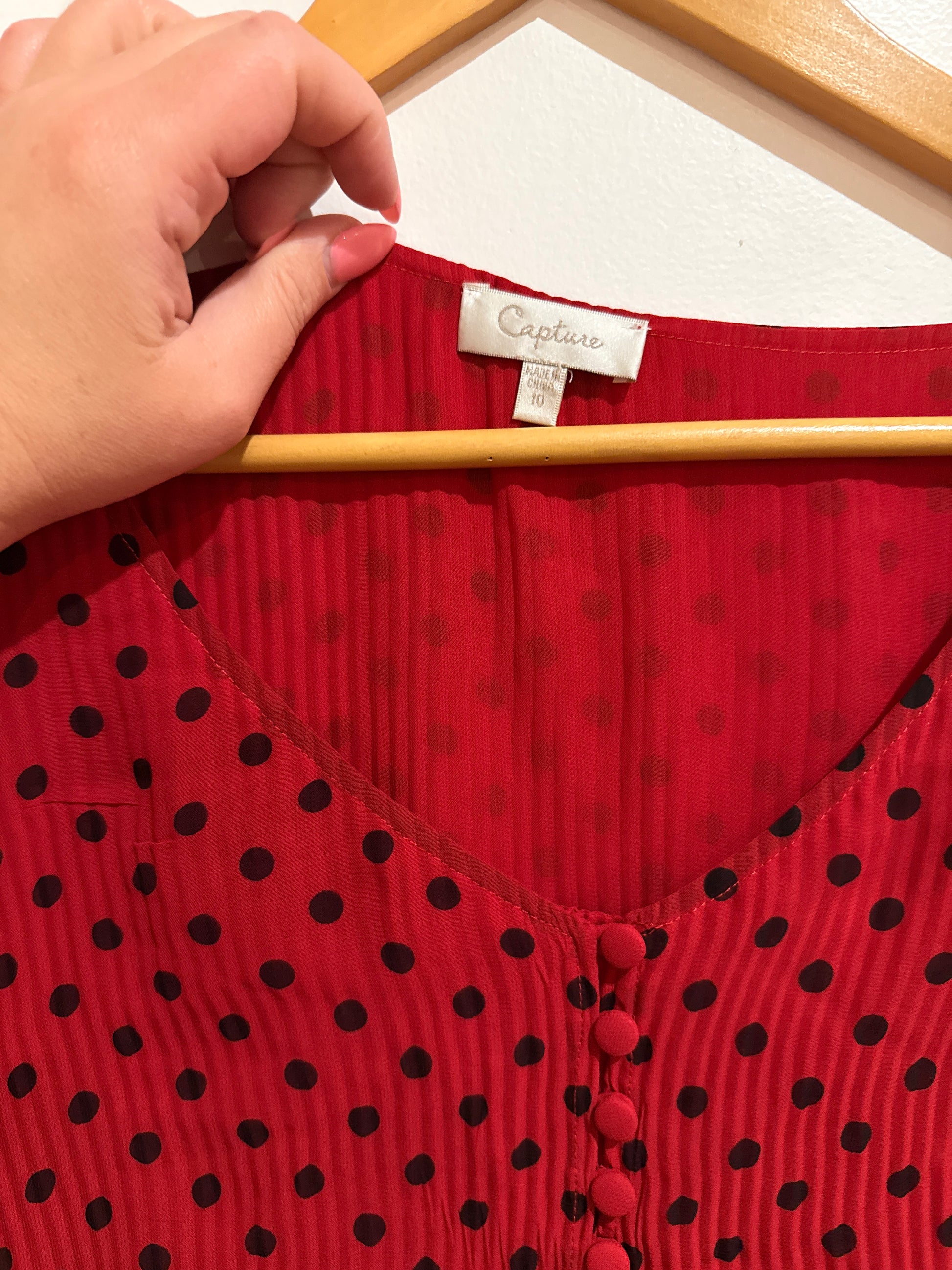 Capture Crepe Tea Dress Size 10 | U/Arm to U/Arm 46cm