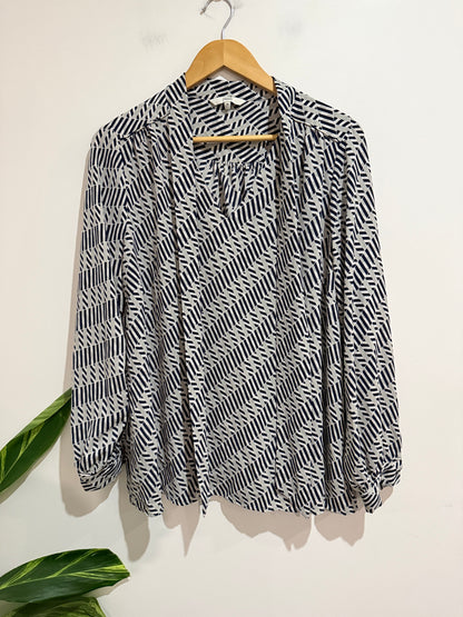 Next Geometric Print Shirt Size 18