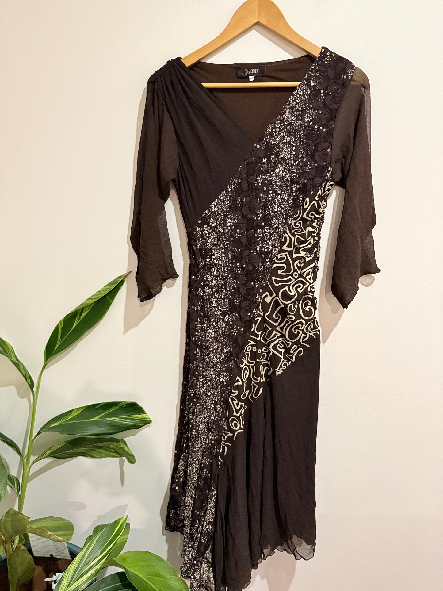 Sidgeyar Long Asymmetric Dress Size 44