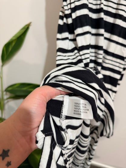 Expressions Stripe Sleeveless Midi Dress Size 10